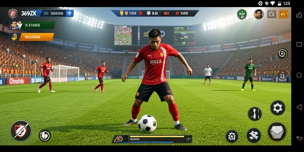 Gameplay seru dalam pertandingan sepak bola 369ZK.