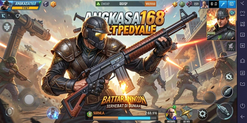 Gameplay Battle Royale yang mendebarkan dari ANGKASA168.