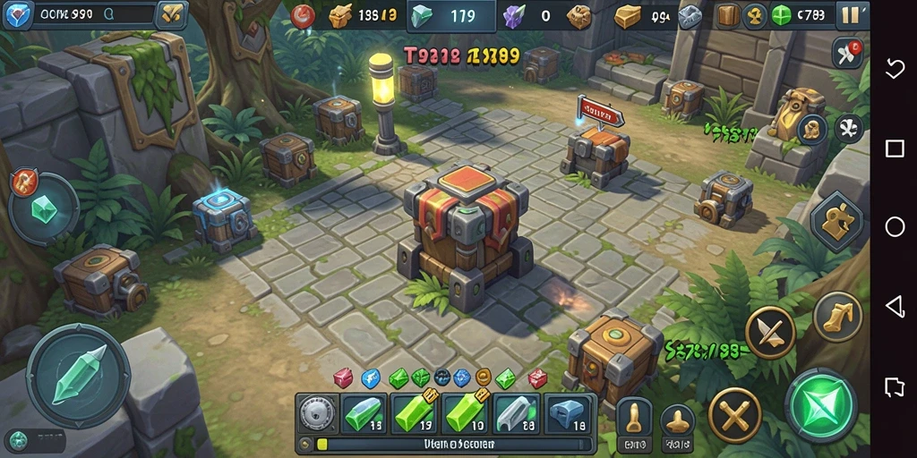 Gameplay C789 menampilkan strategi Tower Defense yang seru dan menantang.