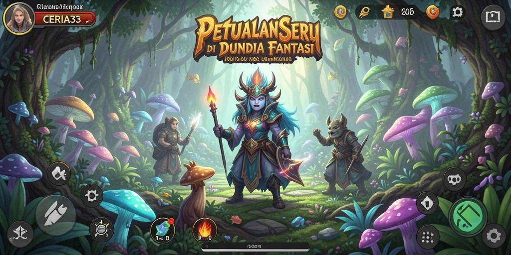Tampilan gameplay CERIA33 dengan aksi petualangan yang mendebarkan.