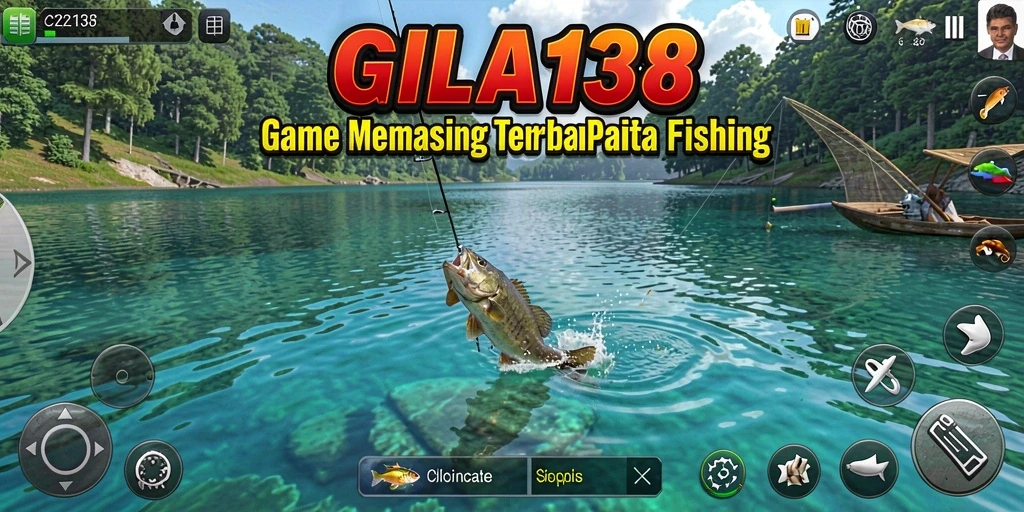 Tampilan gameplay seru di GILA138 dengan aksi memancing yang menantang.