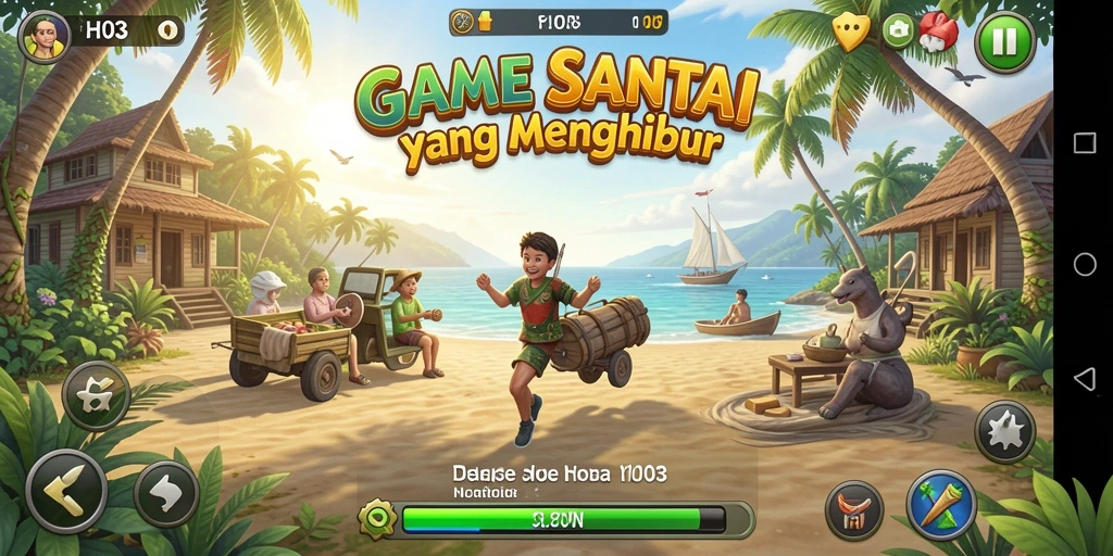 Screenshot menampilkan gameplay santai dan seru dari H03.