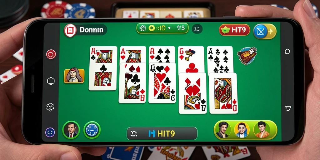 Tangkapan layar gameplay HIT9 menampilkan keseruan permainan Domino.