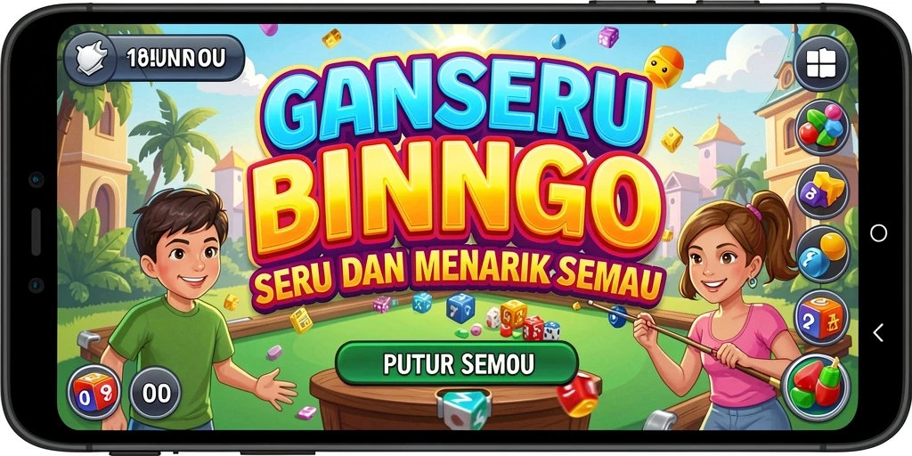 Tampilan interaktif permainan Bingo yang menarik di IDNSERU.