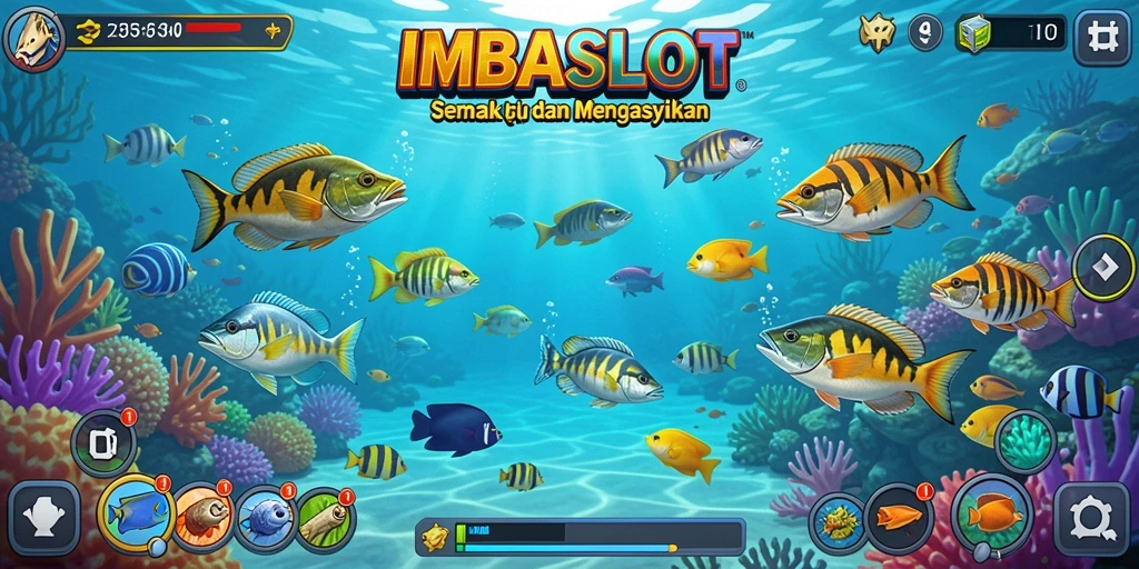 Gameplay seru IMBASLOT menembak ikan.