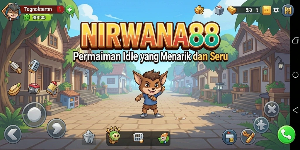 Tangkapan layar gameplay NIRWANA88 menampilkan karakter yang sedang mengumpulkan sumber daya.