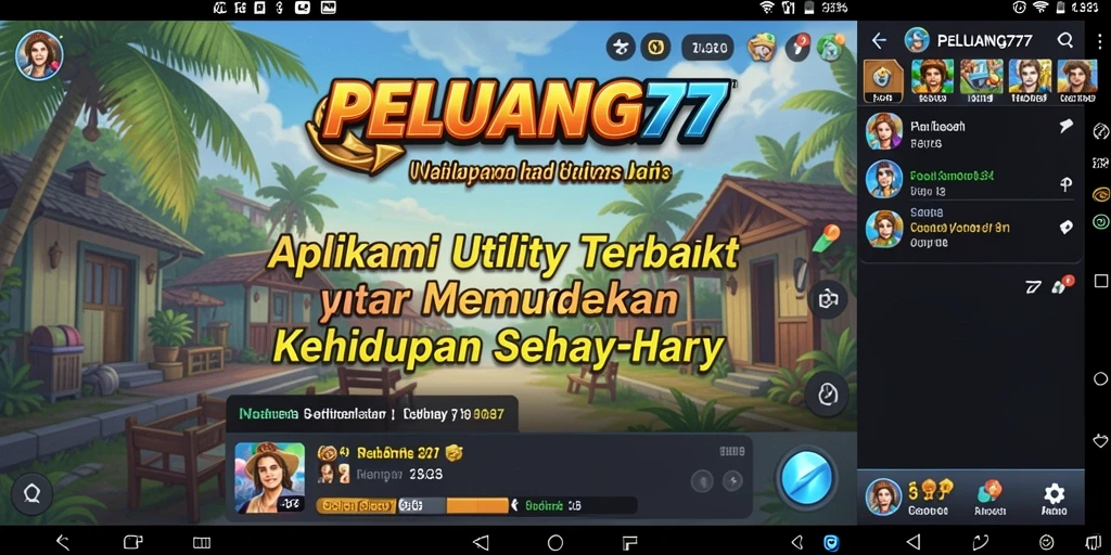 Tampilan utama PELUANG77 dengan antarmuka yang sederhana dan fungsional.