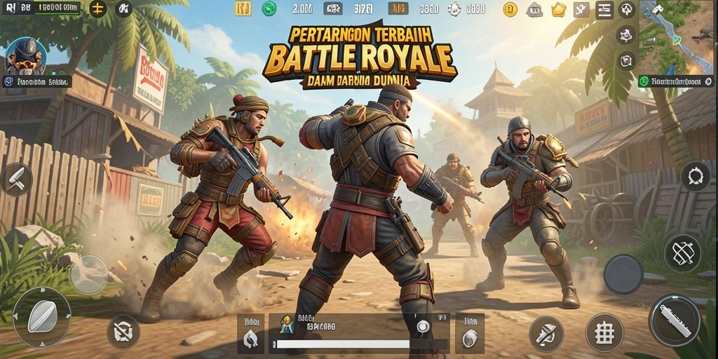 Gameplay seru RP8 dalam aksi Battle Royale yang mendebarkan.