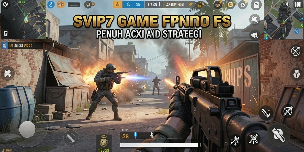Tampilan gameplay <strong>SVIP7</strong> yang seru dan mendebarkan dengan aksi FPS.