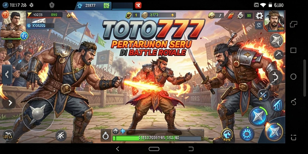 Gameplay seru TOTO777 dalam pertempuran Battle Royale.