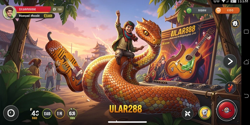 Tampilan gameplay ULAR288 dengan berbagai genre musik yang menarik.